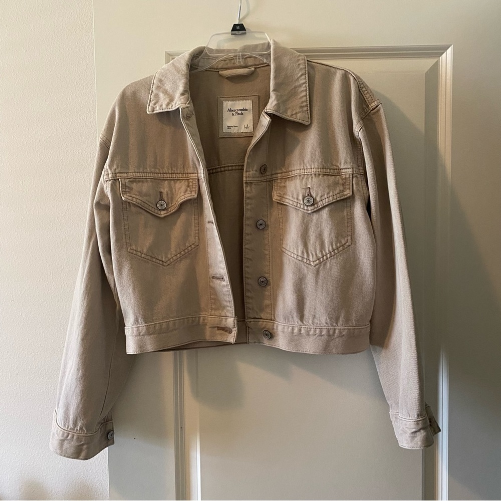 Drapey Cropped Denim Jacket - Size Small